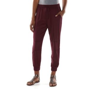 Lounge Life Jogger Pants Juniors  XS Maroon